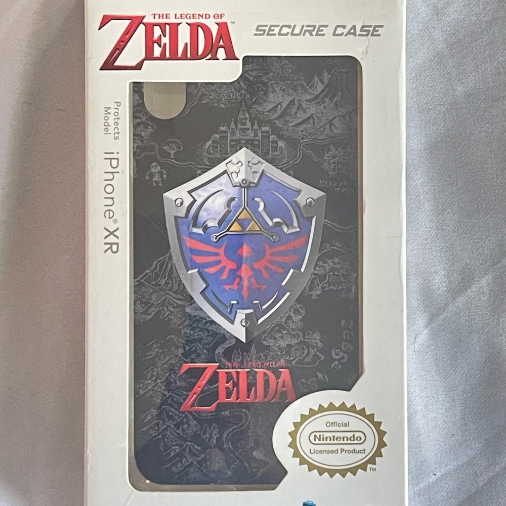 Nintendo Zelda iPhone XR Case - Black and Silver